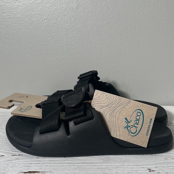 Chaco NWT Chili’s Slide Size 5 Black adjustable flat - Picture 7 of 7